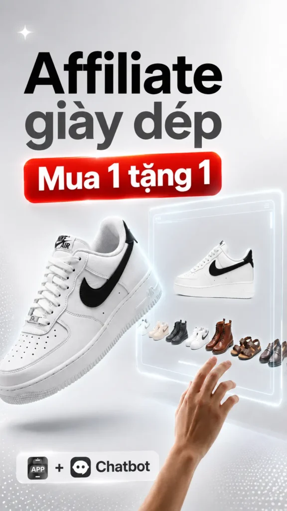Auto App – tạo video Affiliate giày dép cực đơn giản